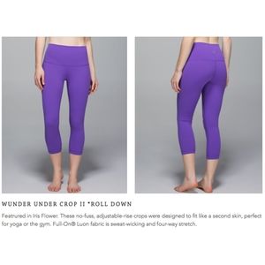 Lululemon Wunder Under Crop II Roll Down, 6
